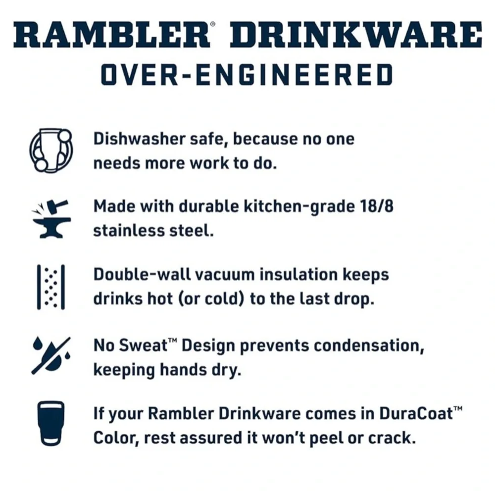 YETI Cream Rambler 30oz 887ml - Picture 7 of 11